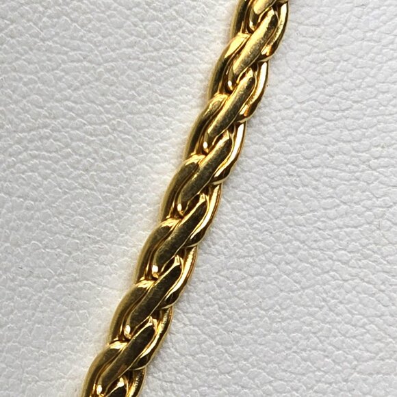 Gold Filled 1/20 Wide Wheat Rope Chain Necklace 20" Lobster Clasp Jewelry JJ4157 - Picture 3 of 8